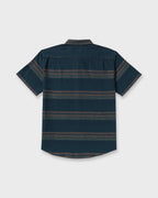 All Day Stripe Short Sleeve Shirt - Midnight