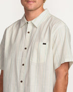 All Day Stripe Short Sleeve Shirt - Off White
