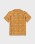 Sundays Jacquard Short Sleeve Woven Shirt - Golden Haze