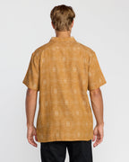 Sundays Jacquard Short Sleeve Woven Shirt - Golden Haze