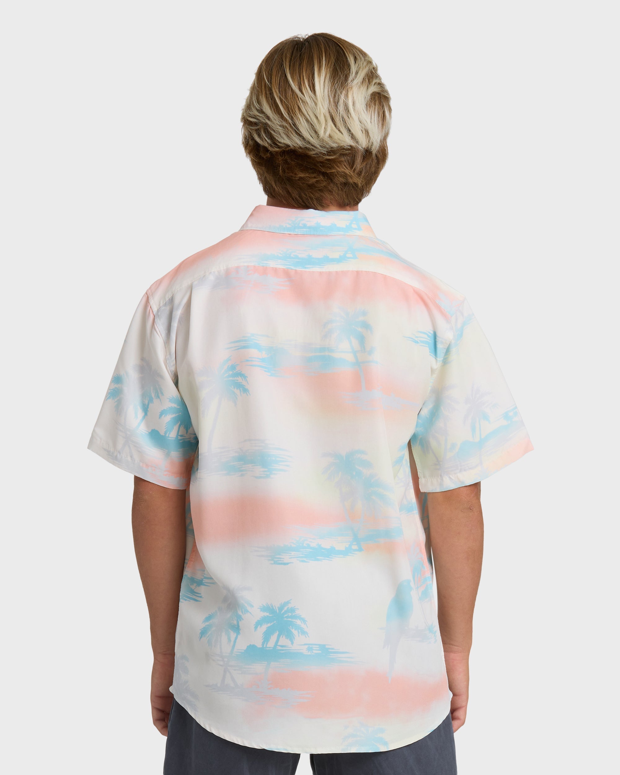 Sundays Lounge Short Sleeve Woven Shirt - Off White