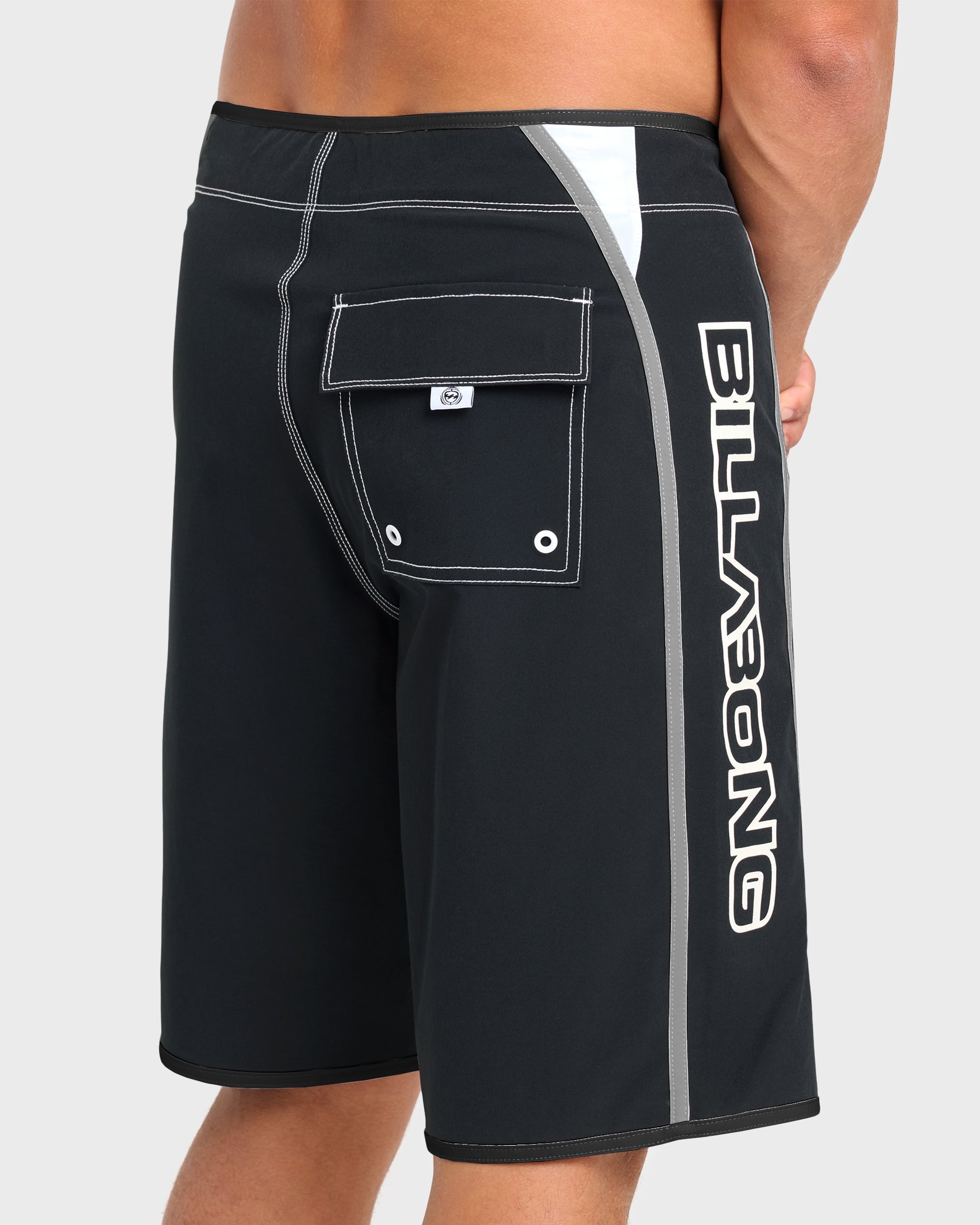 Dbah Bio Wave Pro 21 Boardshorts - Black/White - Black/White
