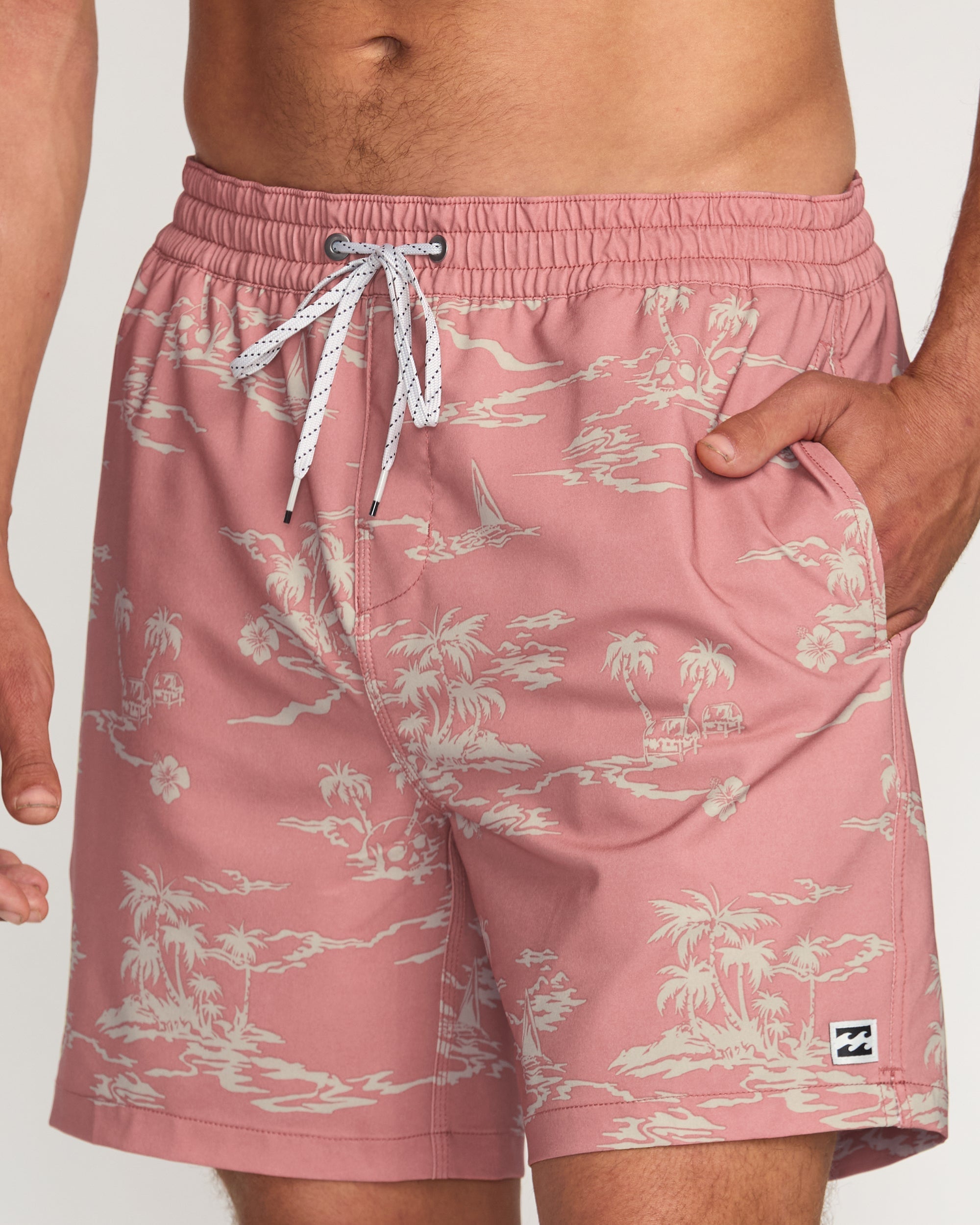 Lineup Laybacks 16 Trunks - Dusty Rose