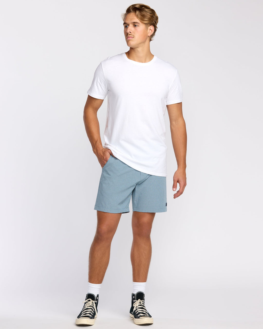 Crossfire Submersible 17 Hybrid Shorts - Slate Blue