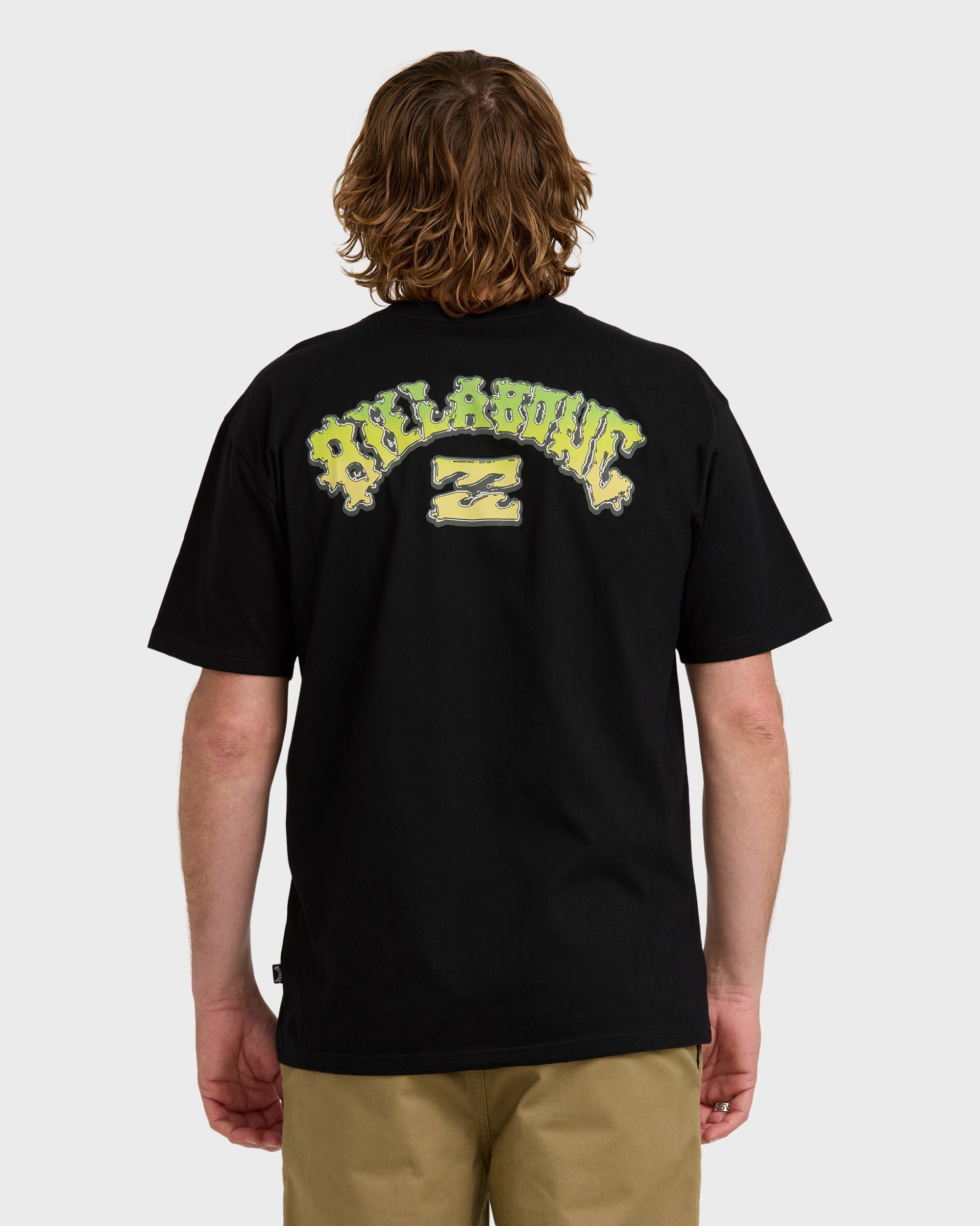 Wax Arch Regular Short Sleeve T-Shirt - Black