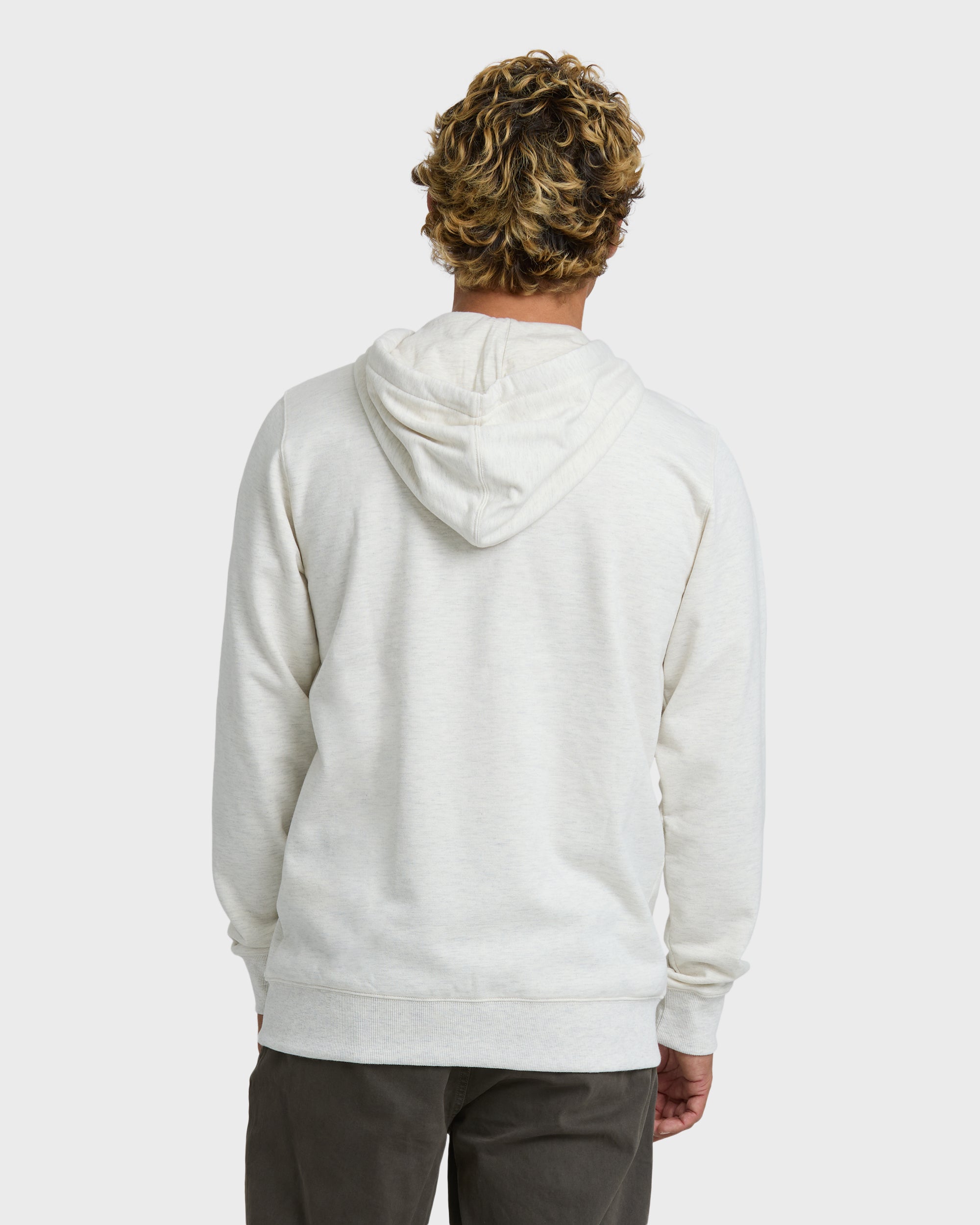 All Day Zip Front Hoodie - Light Gray Heather