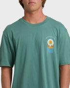 Sun Down Adiv Premium Short Sleeve T-Shirt - Sea Green