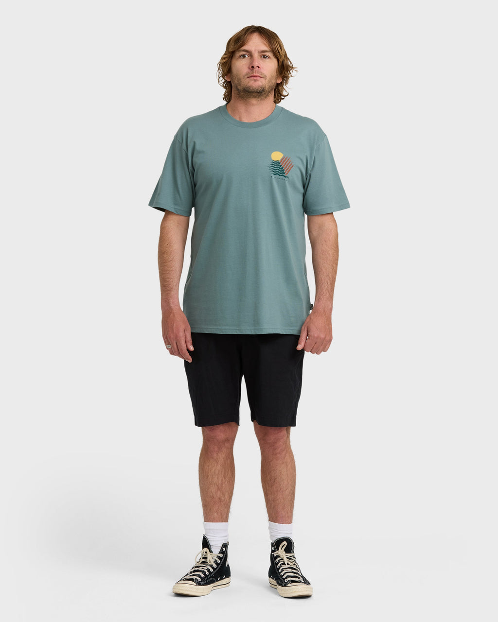 Canyons Regular Short Sleeve T-Shirt - Sea Blue