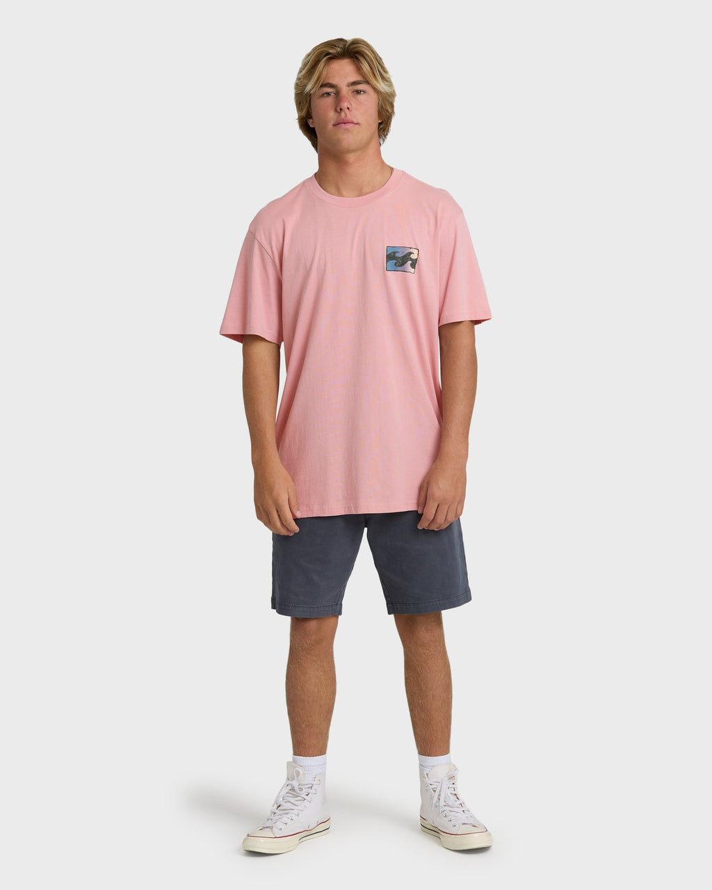 Crayon Wave Premium Short Sleeve T-Shirt - Vintage Pink
