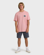 Crayon Wave Premium Short Sleeve T-Shirt - Vintage Pink