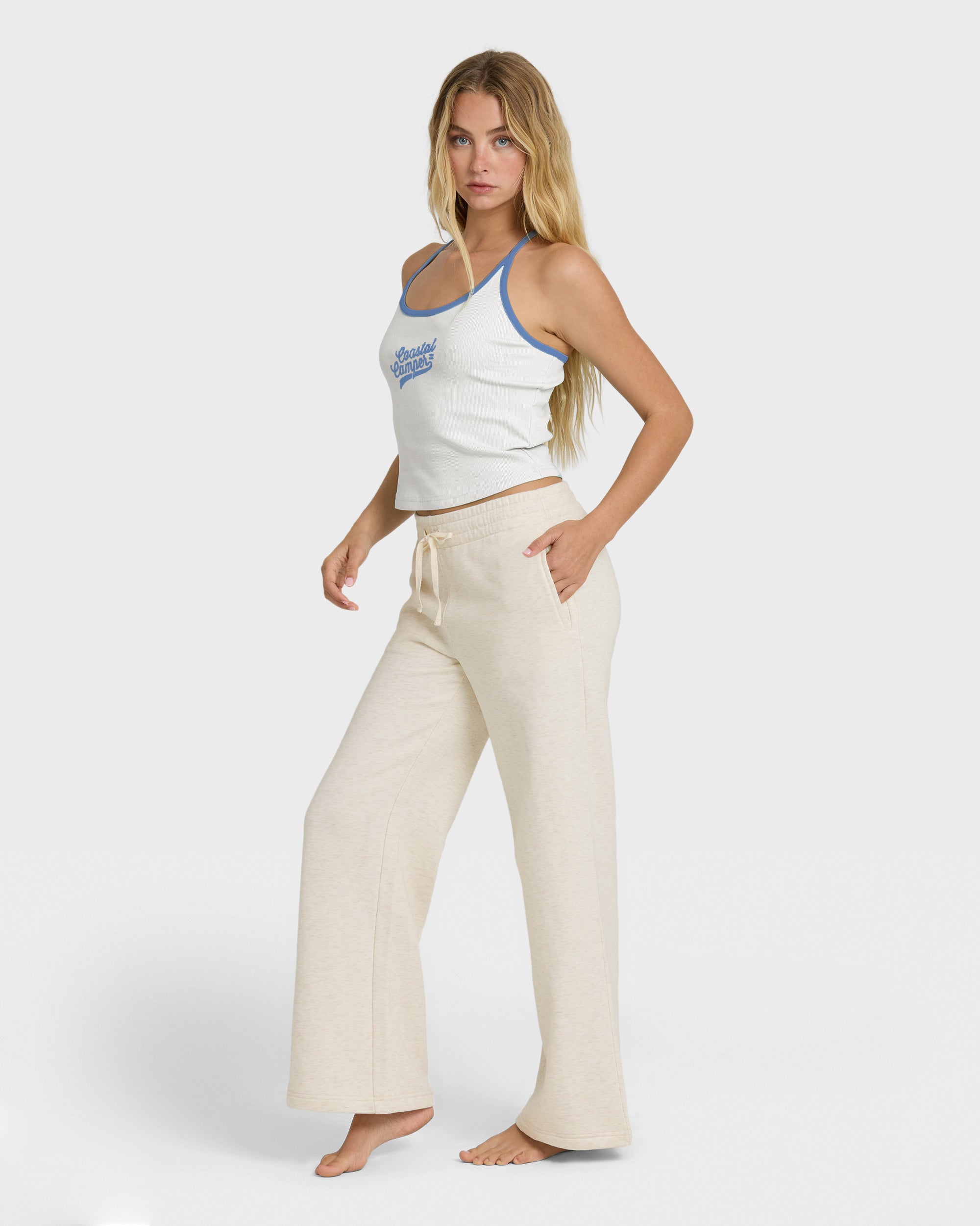 Cozy Camper Sweat Pants - Oatmeal Heather