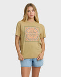 Flowers Ahead Short Sleeve T-Shirt - Stone