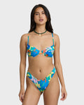 Agua Flores Leah Underwire Bikini Top - Blue Multi