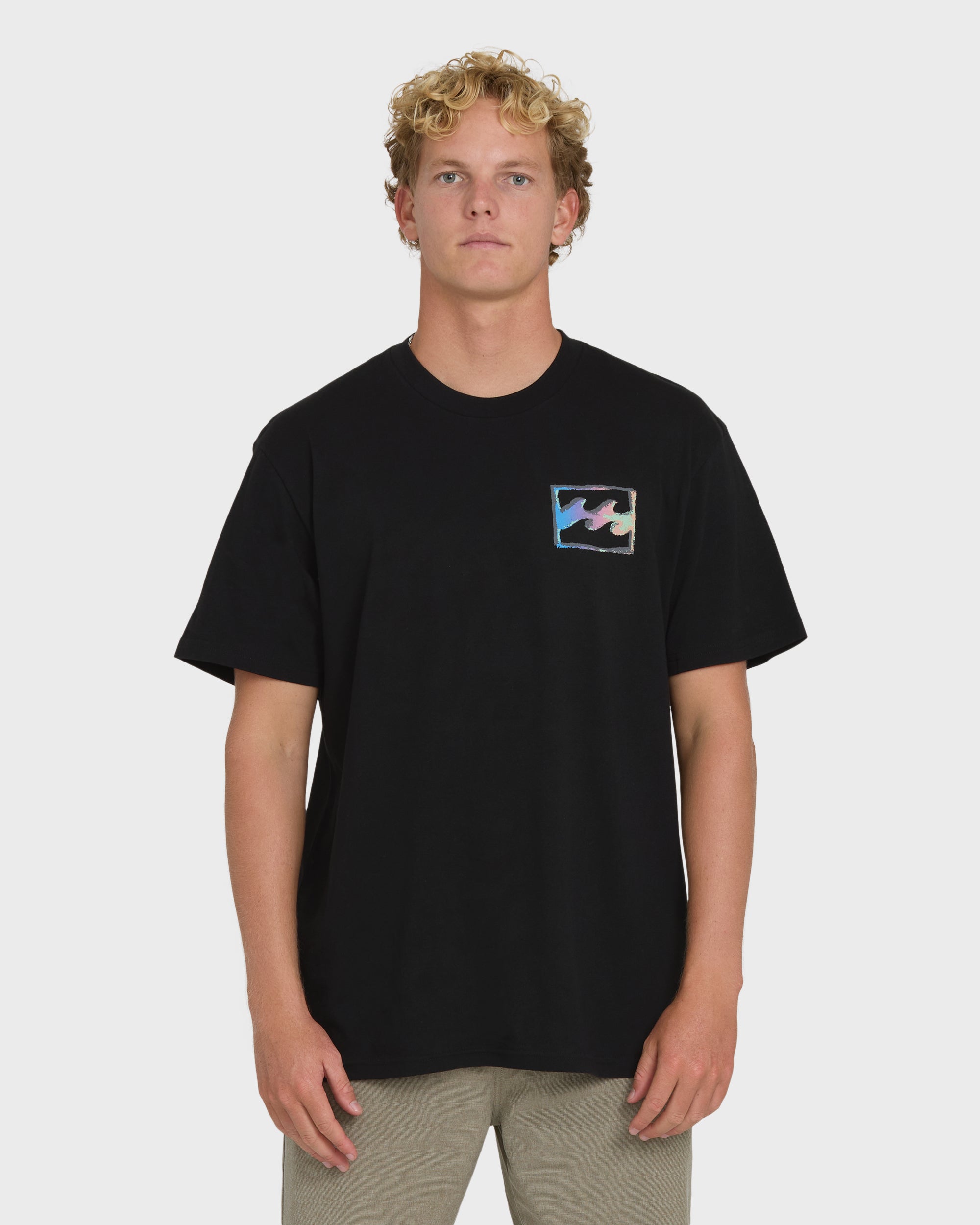 Crayon Wave Premium Short Sleeve T-Shirt - Black