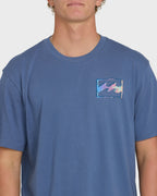 Crayon Wave Premium Short Sleeve T-Shirt - Blue Horizon