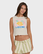 Club Beach Tank Top - White Cap