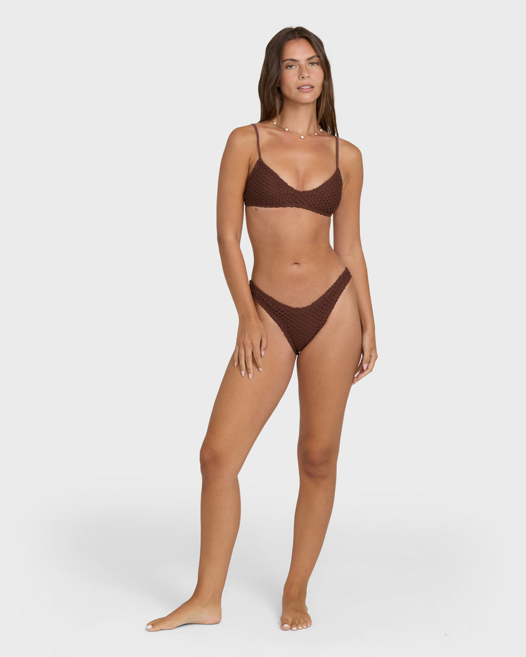 Twisted Tides Maui Bikini Bottoms - Espresso