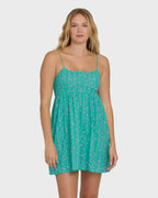Island Heat Mini Cover-Up - Green Tropics