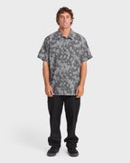 Adventure Division Surftrek Perforated Short Sleeve Woven Shirt - Black