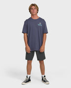 Single Fin Premium Short Sleeve T-Shirt - Graystone