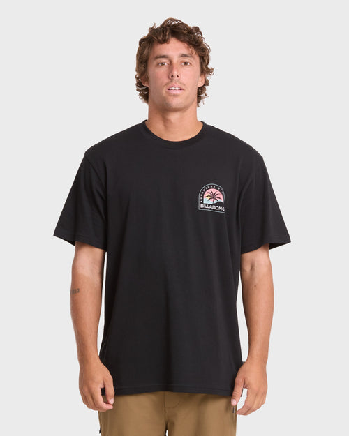 Adventure Division Sun Down Premium Short Sleeve Knit T-Shirt - Black