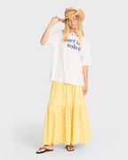 Surf Le Soleil Short Sleeve Cotton T-Shirt - Salt Crystal