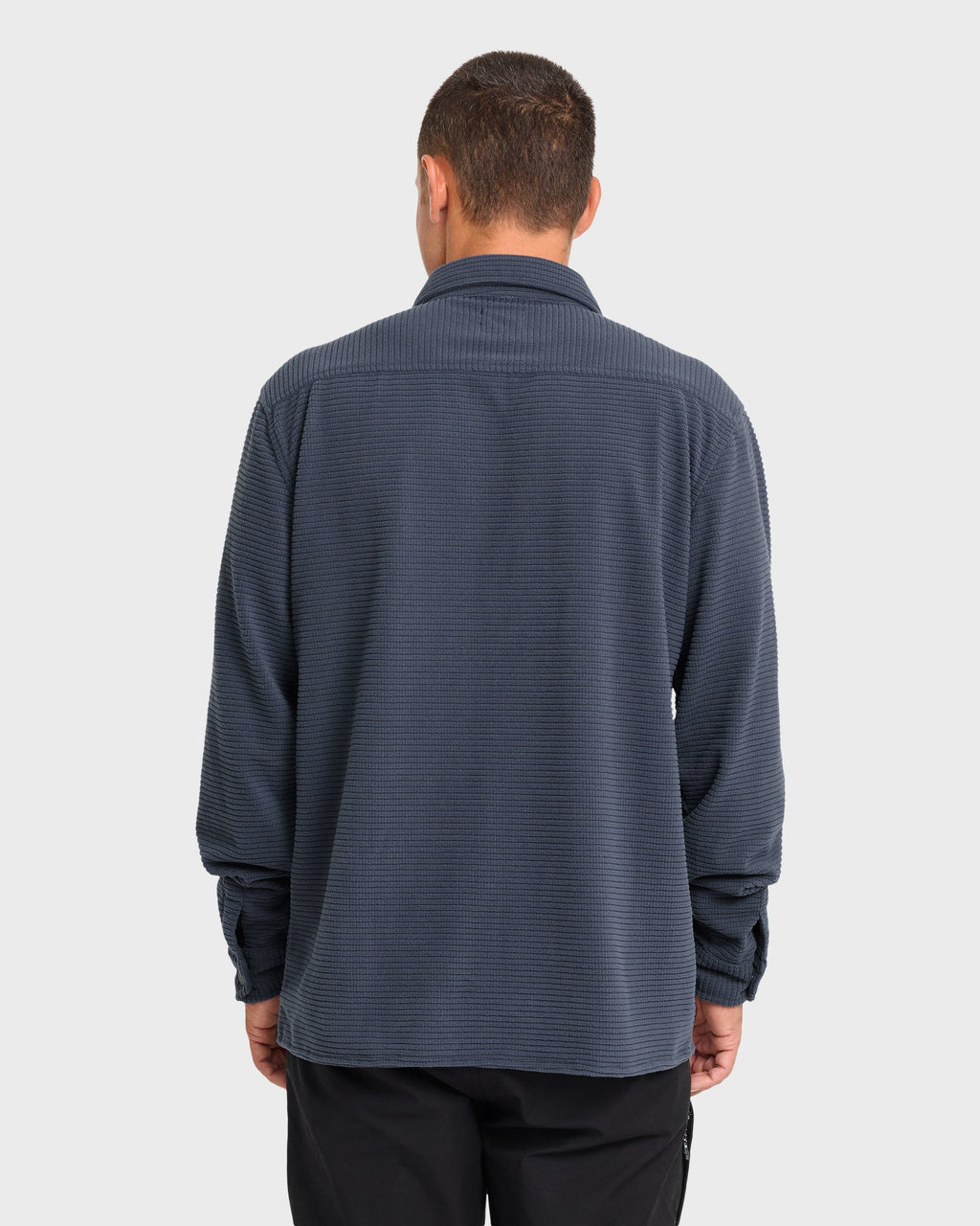 Adventure Division Ridge Long Sleeve Fleece Overshirt - Blue Graphite