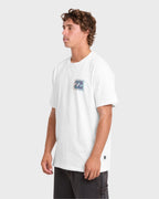 Crayon Wave Premium Short Sleeve Knit T-Shirt - Off White