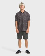 Sundays Island Short Sleeve Woven Shirt - Phantom